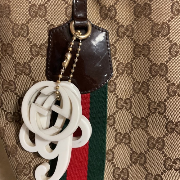 Authentic Gucci Mono Tote Canvas - Picture 6 of 16